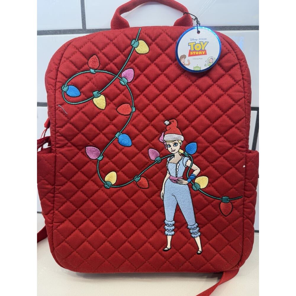 Vera Bradley x Pixar Toystory Mini Backpack Christmas Holiday NWT Red!